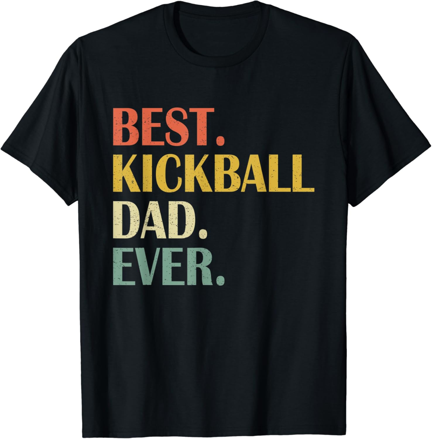 Vintage Mens Best Kickball Dad Ever Fathers Day Funny Gifts